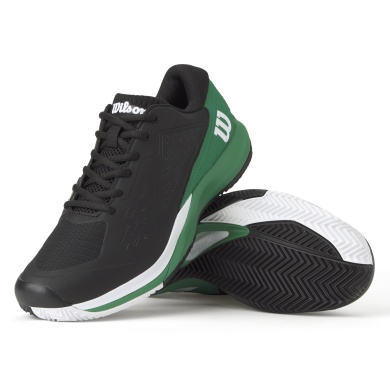 Wilson Tennis Shoes Rush Pro Ace Clay/Sand Court (Stability, 2E/wide) 2025 black/green men's